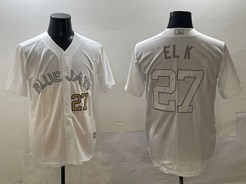 Men Toronto Blue Jays #27 El K White Game 2025 Nike MLB Jersey style 7->houston astros->MLB Jersey